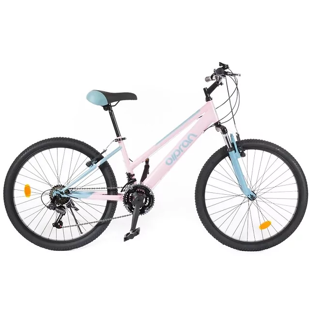 Odlehčené juniorské kolo Olpran Formica 24" - model 2026 • 135-155 cm • 13,9 kg - růžová/šedá   - růžová/šedá  