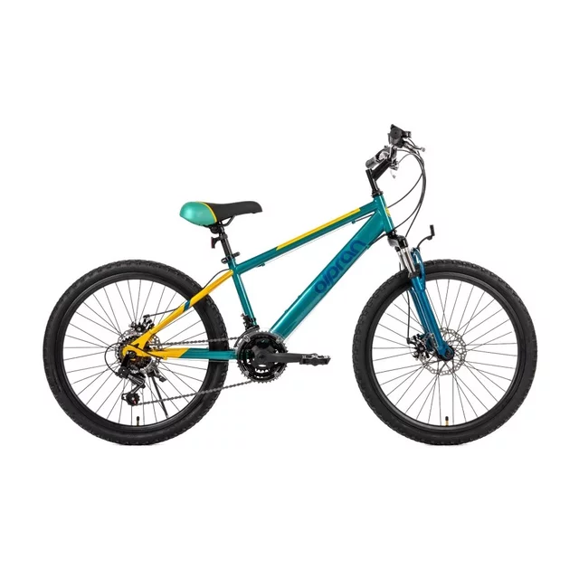 Odlehčené juniorské kolo Olpran Gryllus 24" - model 2026 • 135-155 cm • 13,8 kg - žlutá/zelená - žlutá/zelená