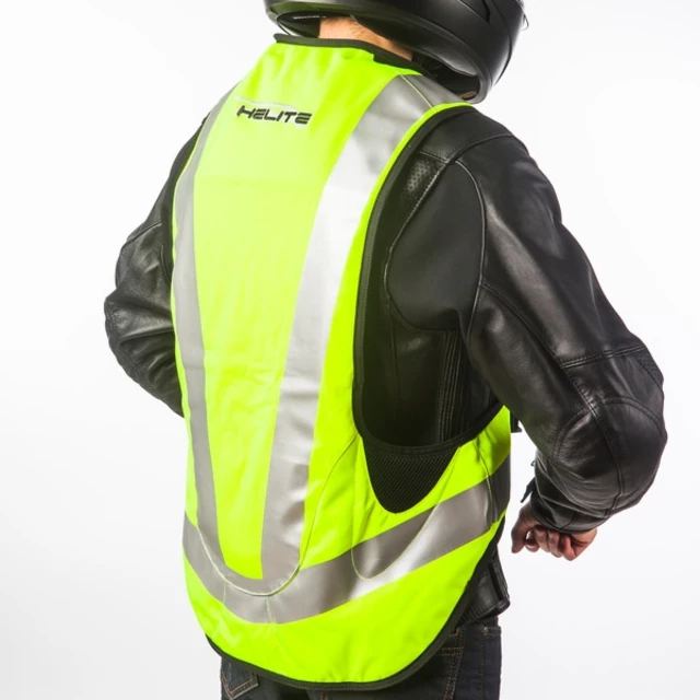 Airbagová vesta Helite Turtle HiVis 1 rozšířená, mechanická s trhačkou - žlutá