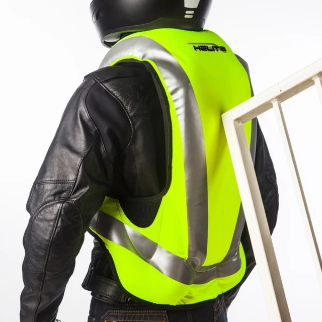 Airbagová vesta Helite Turtle HiVis 1, mechanická s trhačkou - žlutá