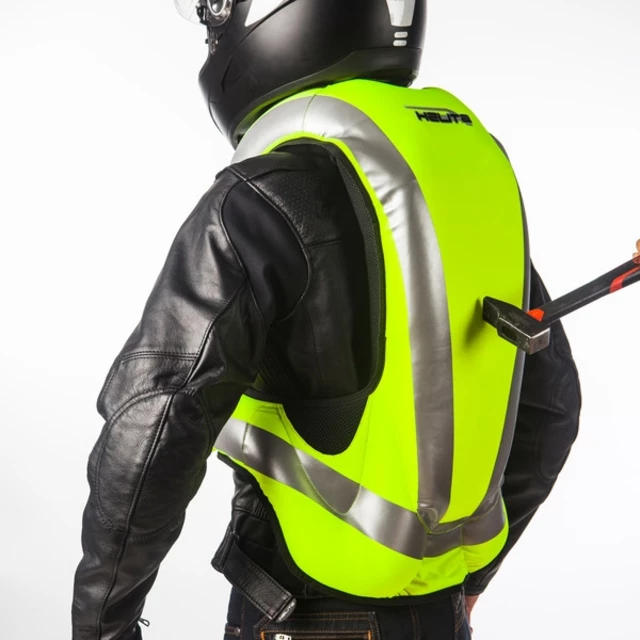 Airbagová vesta Helite Turtle HiVis 1, mechanická s trhačkou - žlutá