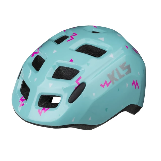 Dětská cyklo přilba Kellys Zigzag - Purple - Mint