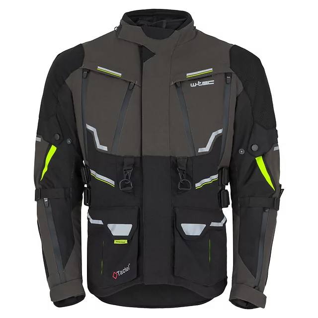 Moto bunda W-TEC Daimick - černo-šedá