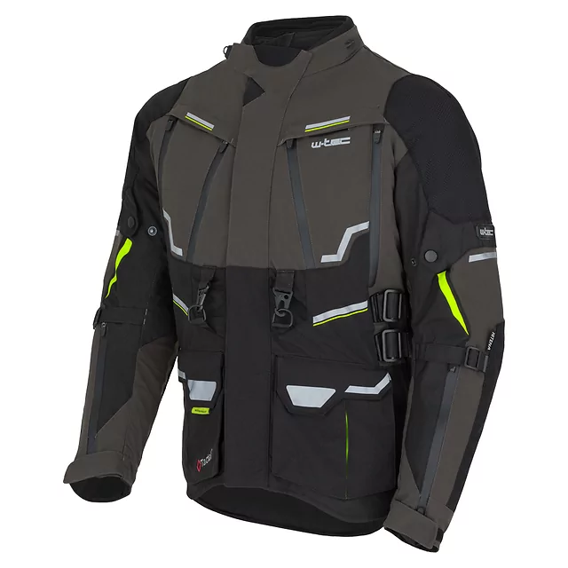 Moto bunda W-TEC Daimick - černo-šedá