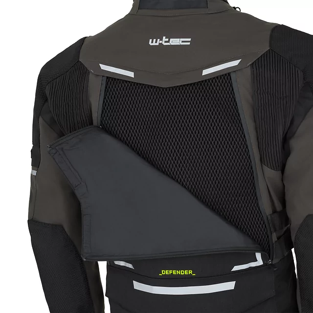 Moto bunda W-TEC Daimick - černo-šedá