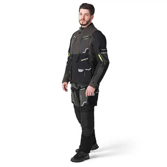 Moto bunda W-TEC Daimick - černo-šedá