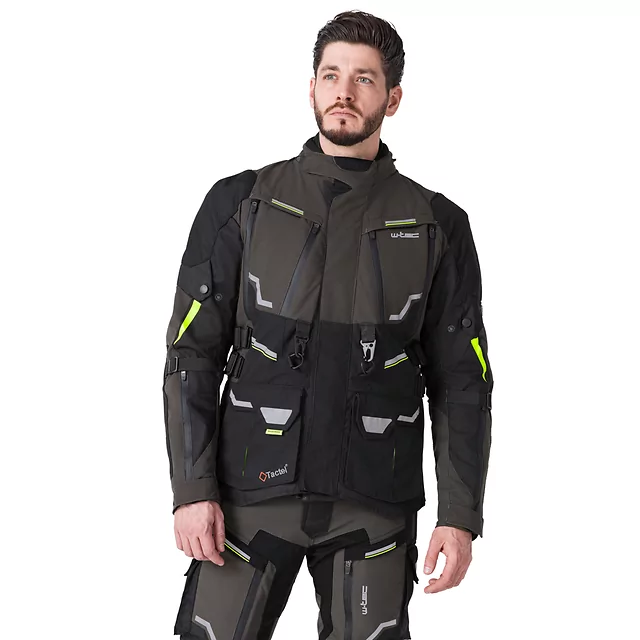 Moto bunda W-TEC Daimick - černo-šedá