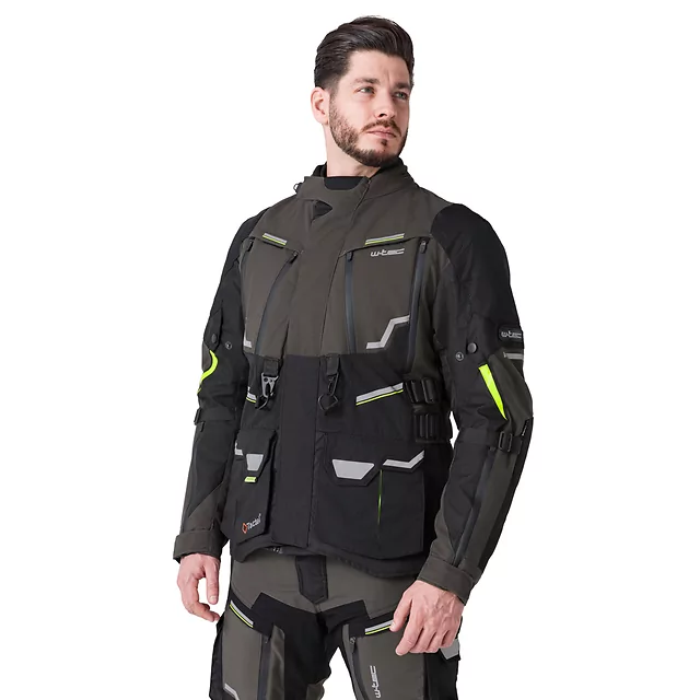 Moto bunda W-TEC Daimick - černo-šedá