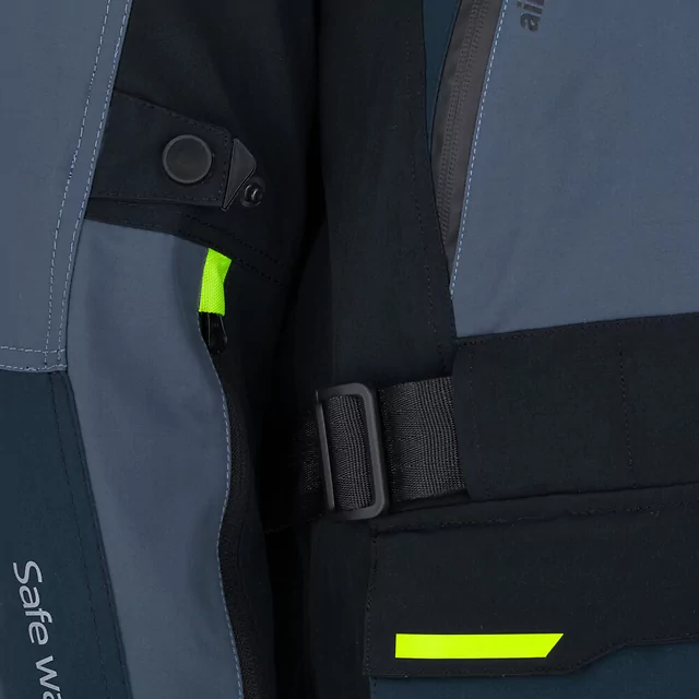 Moto bunda W-TEC Modock - černo-modro-fluo žlutá