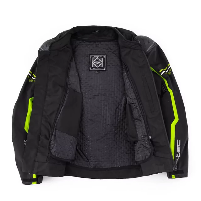 Moto bunda W-TEC Tonkawo - černá-fluo