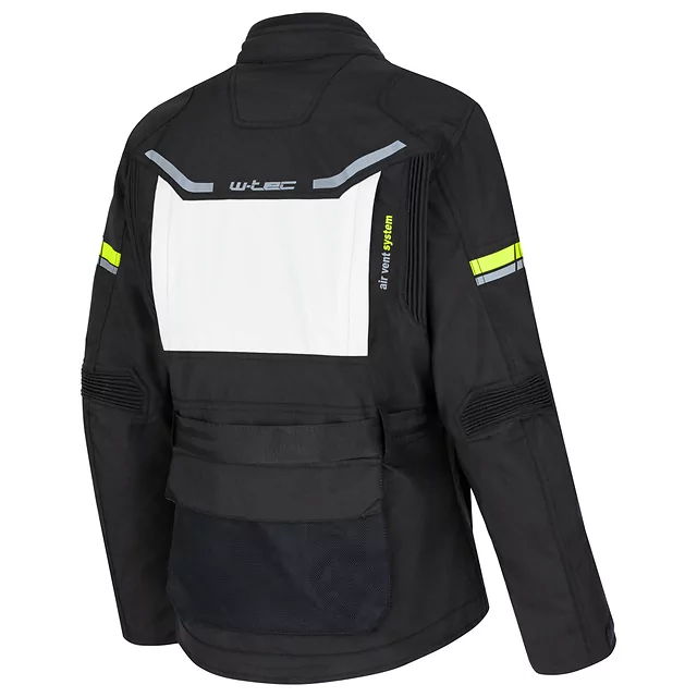 Dámská moto bunda W-TEC Warao Lady - černá-fluo