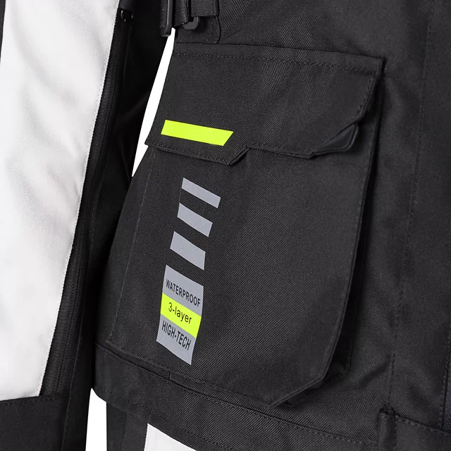 Dámská moto bunda W-TEC Warao Lady - černá-fluo
