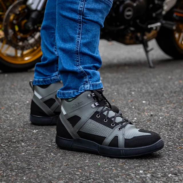 Moto boty W-TEC Milwook - šedo-černá