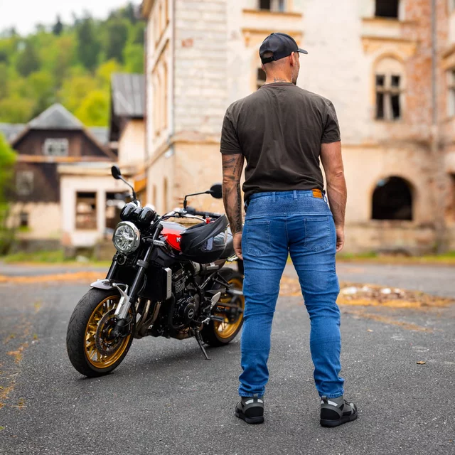 Moto boty W-TEC Milwook - šedo-černá