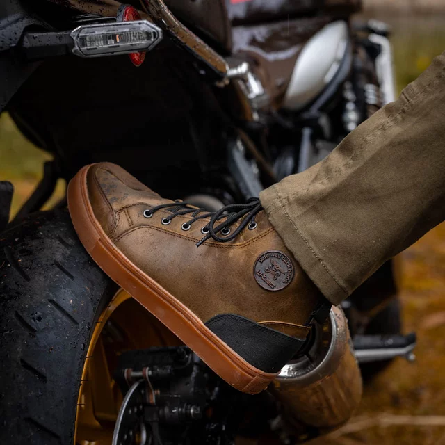 Moto boty W-TEC Fred - středomořská hnědá