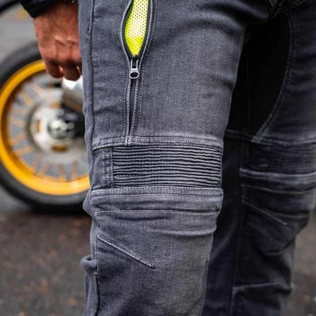 Pánské moto jeansy W-TEC Biterillo Evo - černá