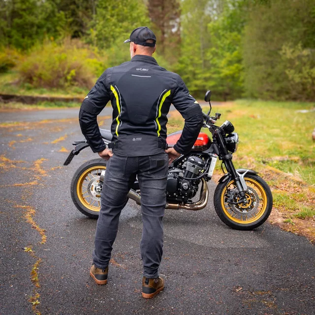 Pánské moto jeansy W-TEC Biterillo Evo - černá