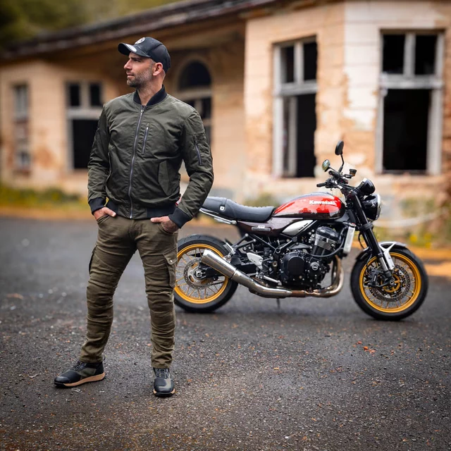Moto boty W-TEC Vigger - olivově zelená