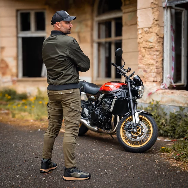 Moto boty W-TEC Vigger - olivově zelená