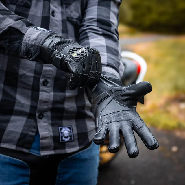 Moto rukavice W-TEC Kosor - černá