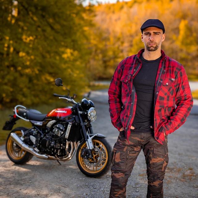 Moto košile BOS Lumberjack - Impact Red