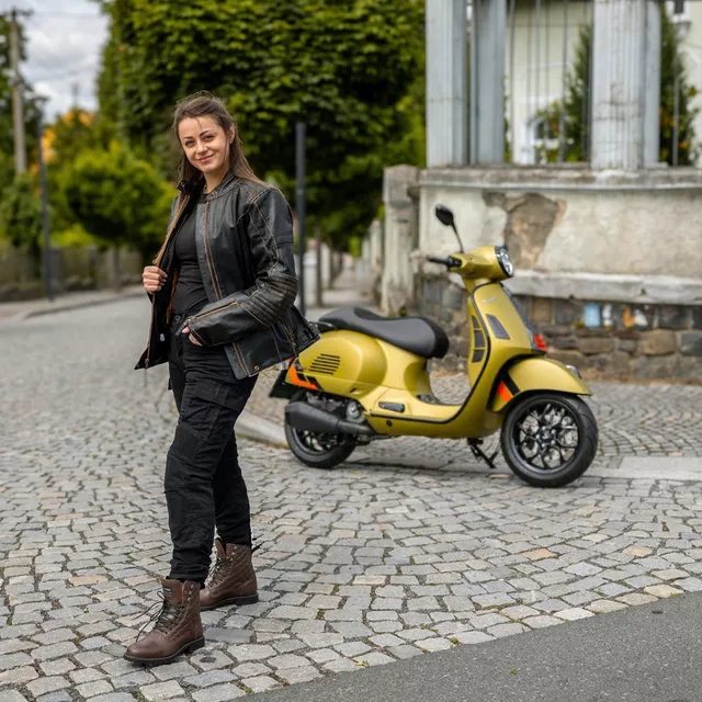Dámské moto boty W-TEC Leocia Brown