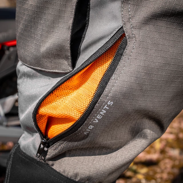 Moto kalhoty W-TEC Smackton - černo-šedo-oranžová
