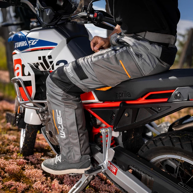Moto kalhoty W-TEC Smackton - černo-šedo-oranžová