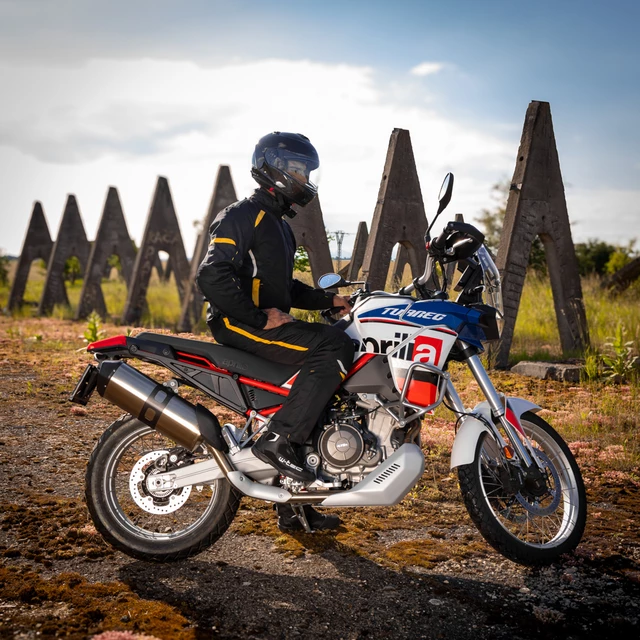 Pánská letní moto bunda W-TEC Tosheck - černo-žlutá