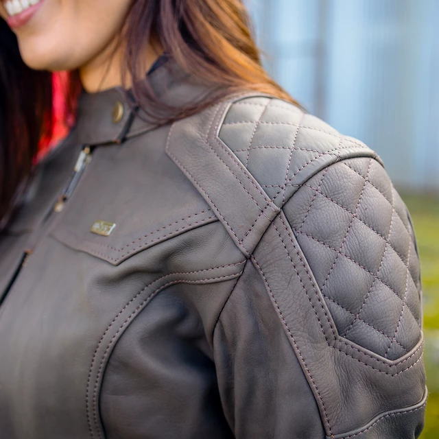 Dámská kožená moto bunda W-TEC Kaika