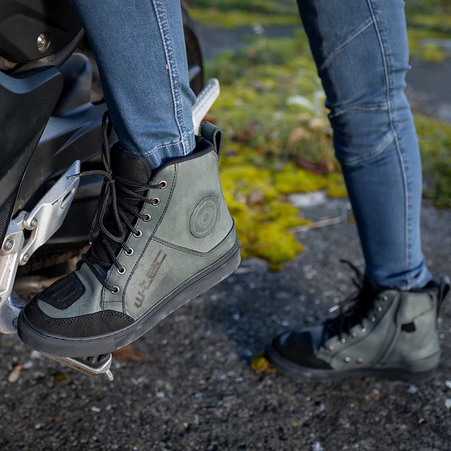 Moto boty W-TEC Sevendee - tmavě šedá
