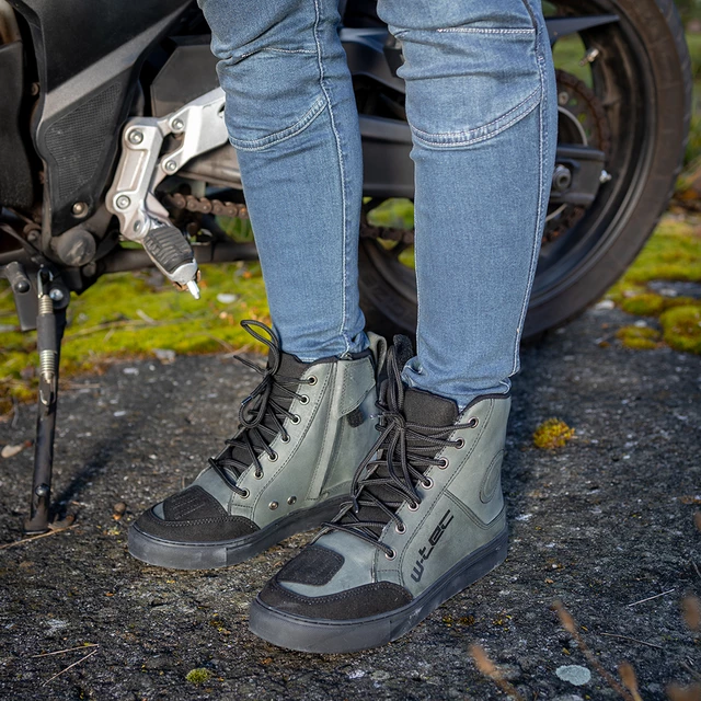 Moto boty W-TEC Sevendee - tmavě šedá