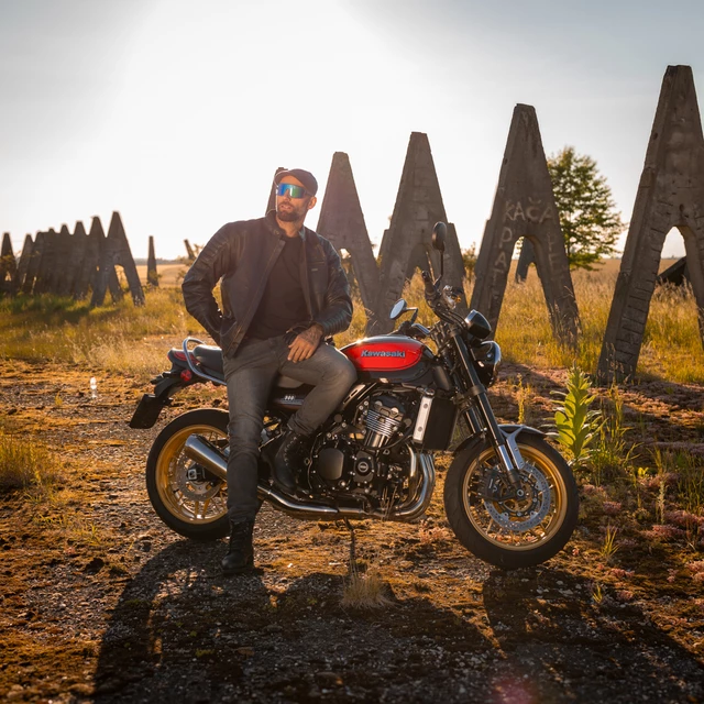 Letní kožená moto bunda W-TEC Gradac