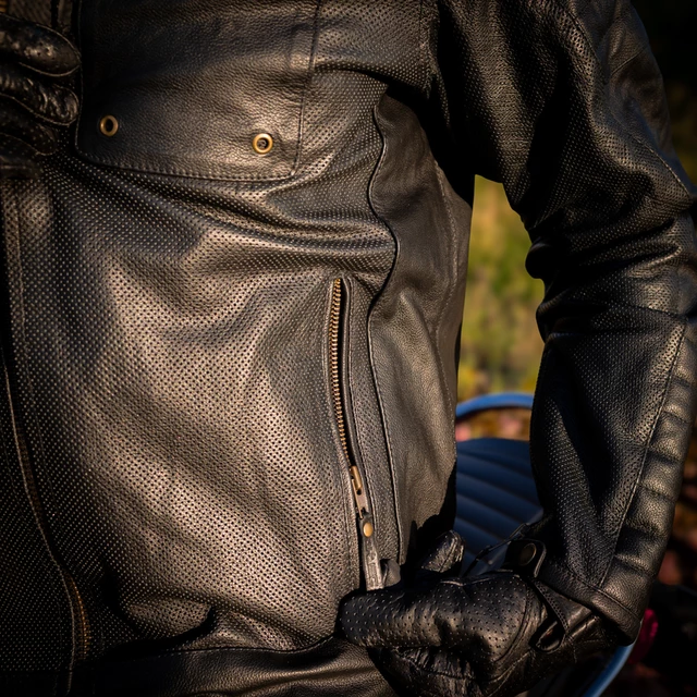 Letní kožená moto bunda W-TEC Gradac