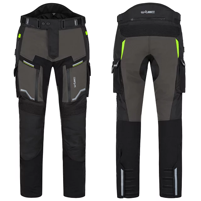Moto kalhoty W-TEC Daimick - černo-šedá - černo-šedá