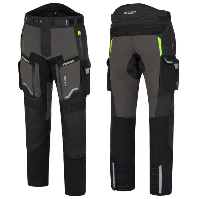 Moto kalhoty W-TEC Daimick - černo-šedá