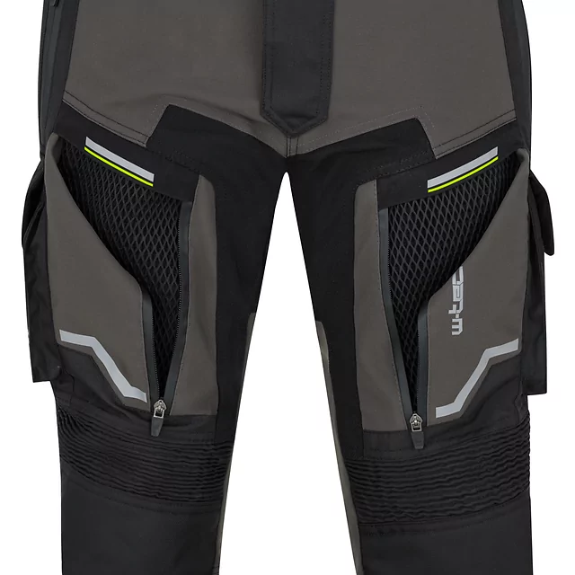 Moto kalhoty W-TEC Daimick - černo-šedá