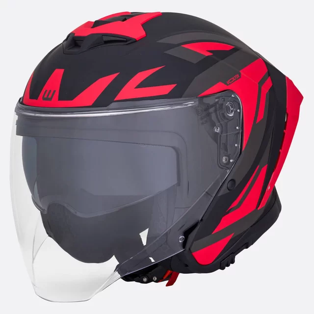 Moto přilba W-TEC Voltik Graphic - Red - Red