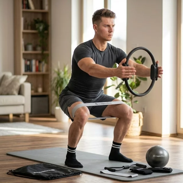 Sada na pilates inSPORTline Sinuata - černá