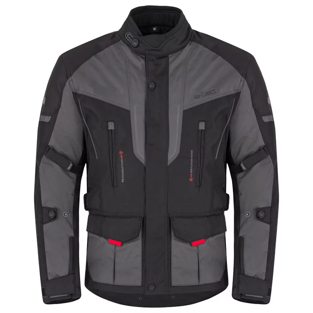 Pánská moto bunda W-TEC Xeniaq - černo-šedá - černo-šedá