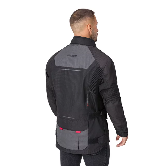 Pánská moto bunda W-TEC Xeniaq - černo-šedá