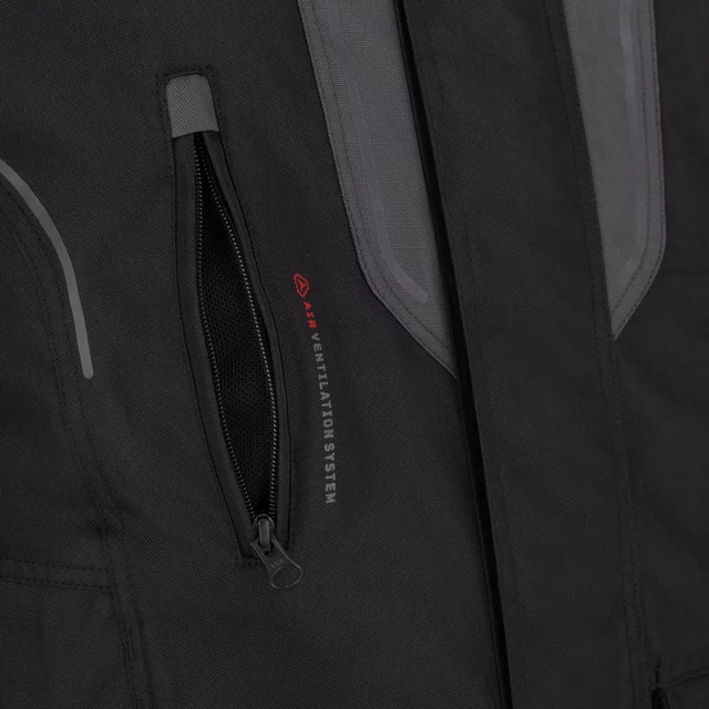 Pánská moto bunda W-TEC Xeniaq - černo-šedá
