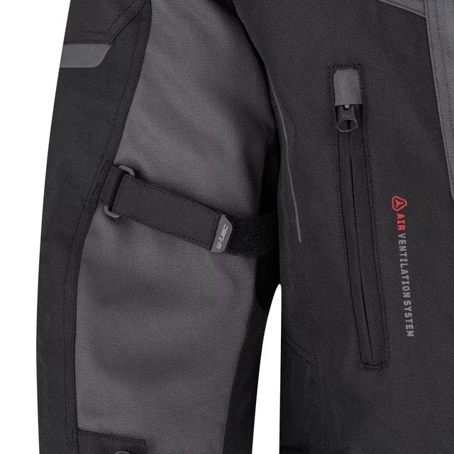 Pánská moto bunda W-TEC Xeniaq - černo-šedá