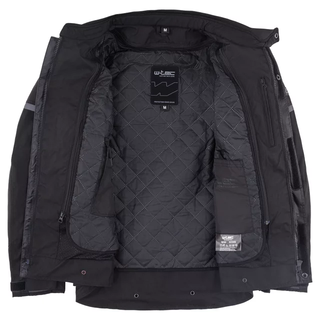 Pánská moto bunda W-TEC Xeniaq - černo-šedá