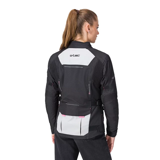 Dámská moto bunda W-TEC Xenia - černo-šedá