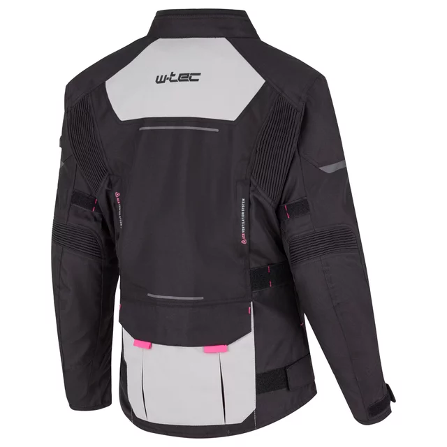 Dámská moto bunda W-TEC Xenia - černo-šedá