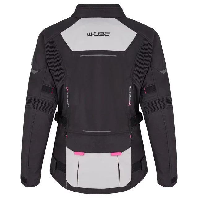 Dámská moto bunda W-TEC Xenia - černo-šedá