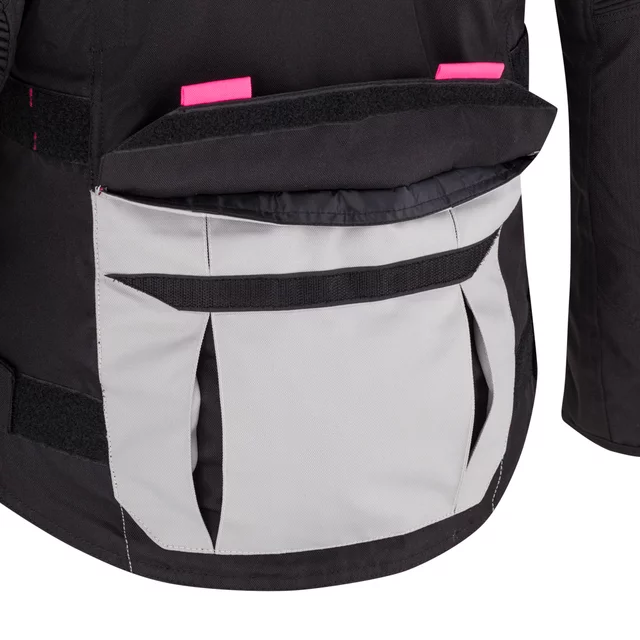 Dámská moto bunda W-TEC Xenia - černo-šedá