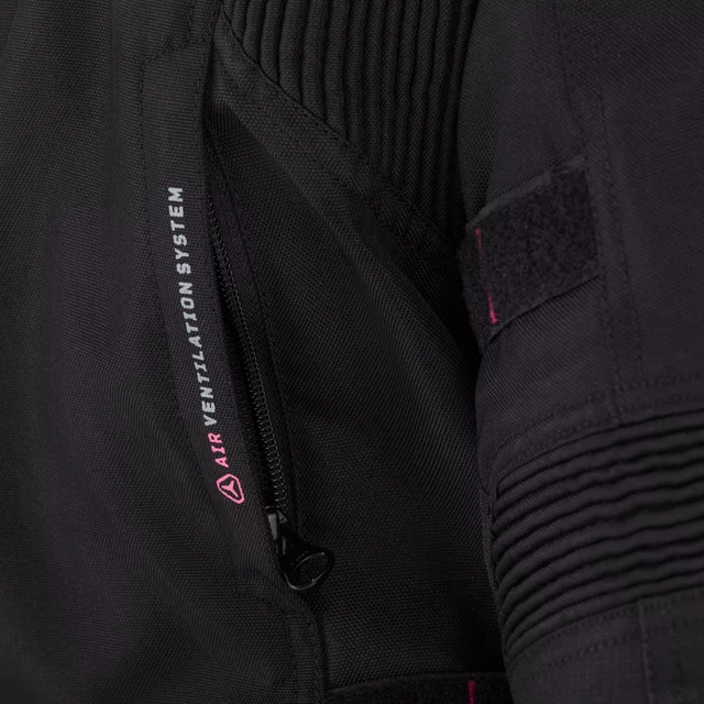 Dámská moto bunda W-TEC Xenia - černo-šedá