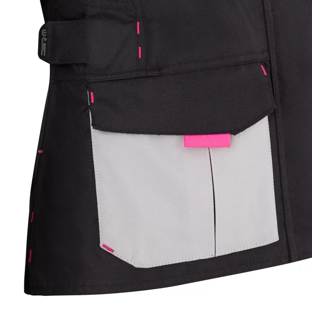 Dámská moto bunda W-TEC Xenia - černo-šedá
